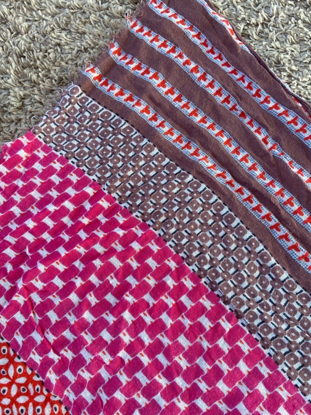 Colorful Patterned Scarf - Picture 4 of 4